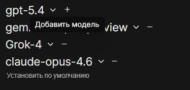 Сравнение моделей